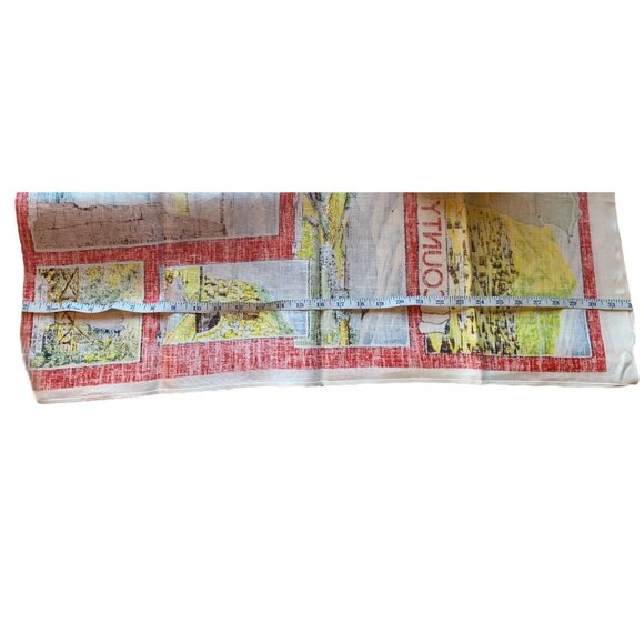 Vintage County Antrim Irish Linen Tea Towel 32" X 21" Made In Ireland - Picture 4 of 5